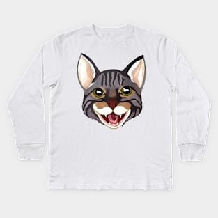 FEED ME MEOW! Kids Long Sleeve T-Shirt